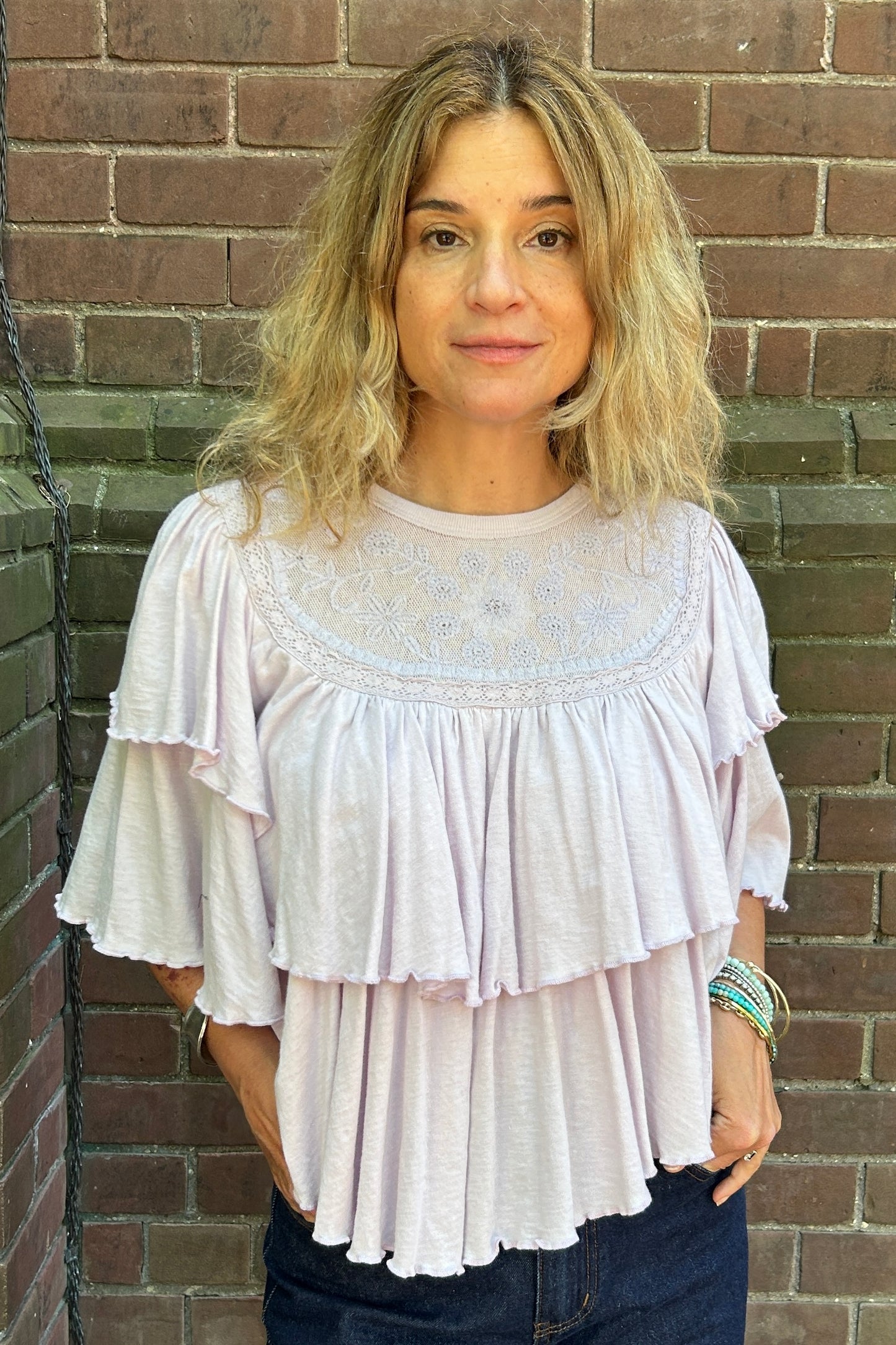 Free People: Rose Party Tee (2 Colours)