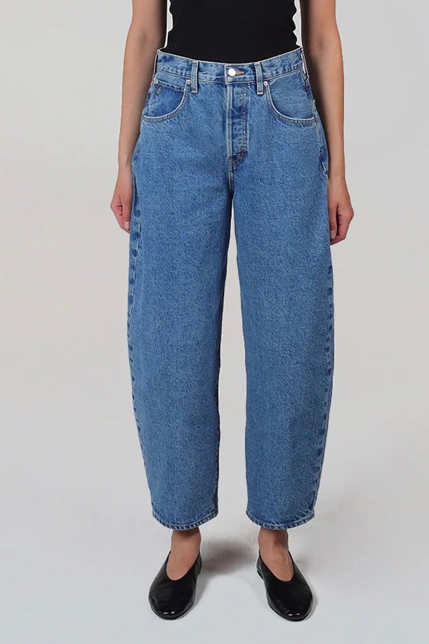 Etica Denim: Cassel High Waisted Barrel Bluestone