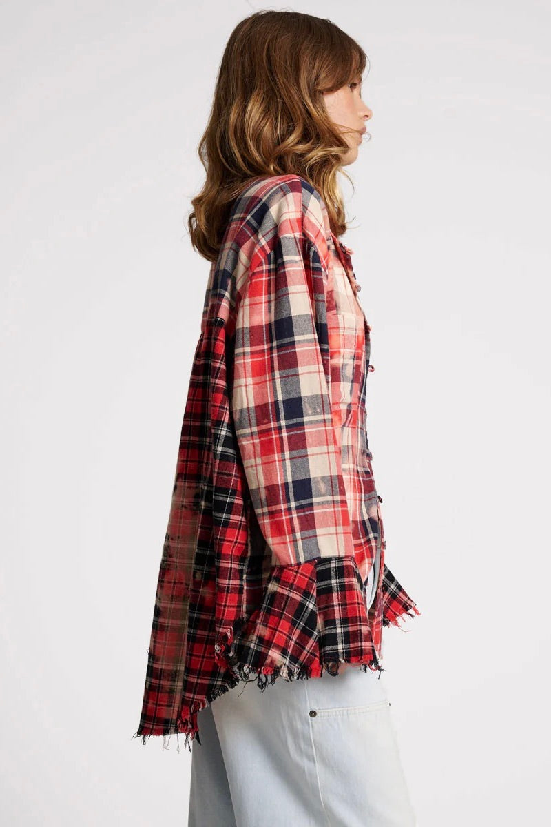 One Teaspoon: Checked Fantasie Shirt
