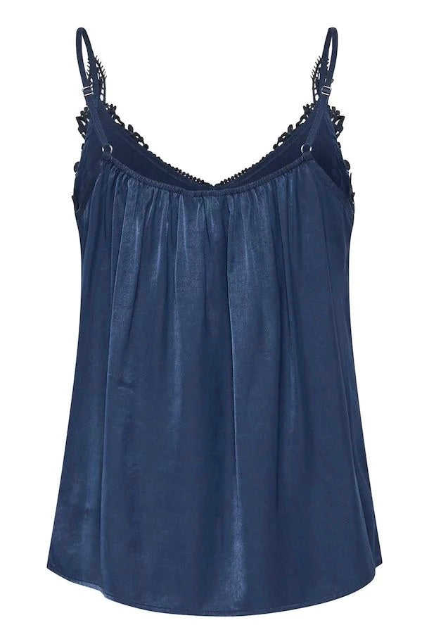 Cream: Lace Trimmed Camisole (8 Colours)