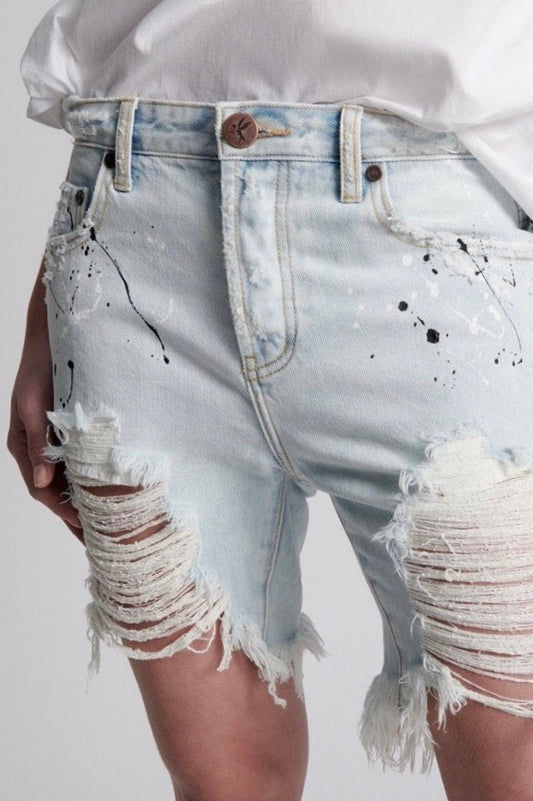 One Teaspoon: Florence Painted Shorts