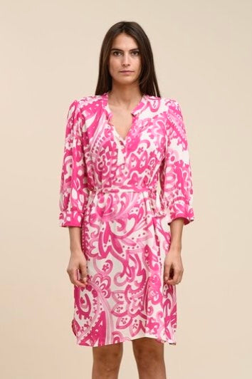 La Fee Maraboutee: Pink Printed Dress