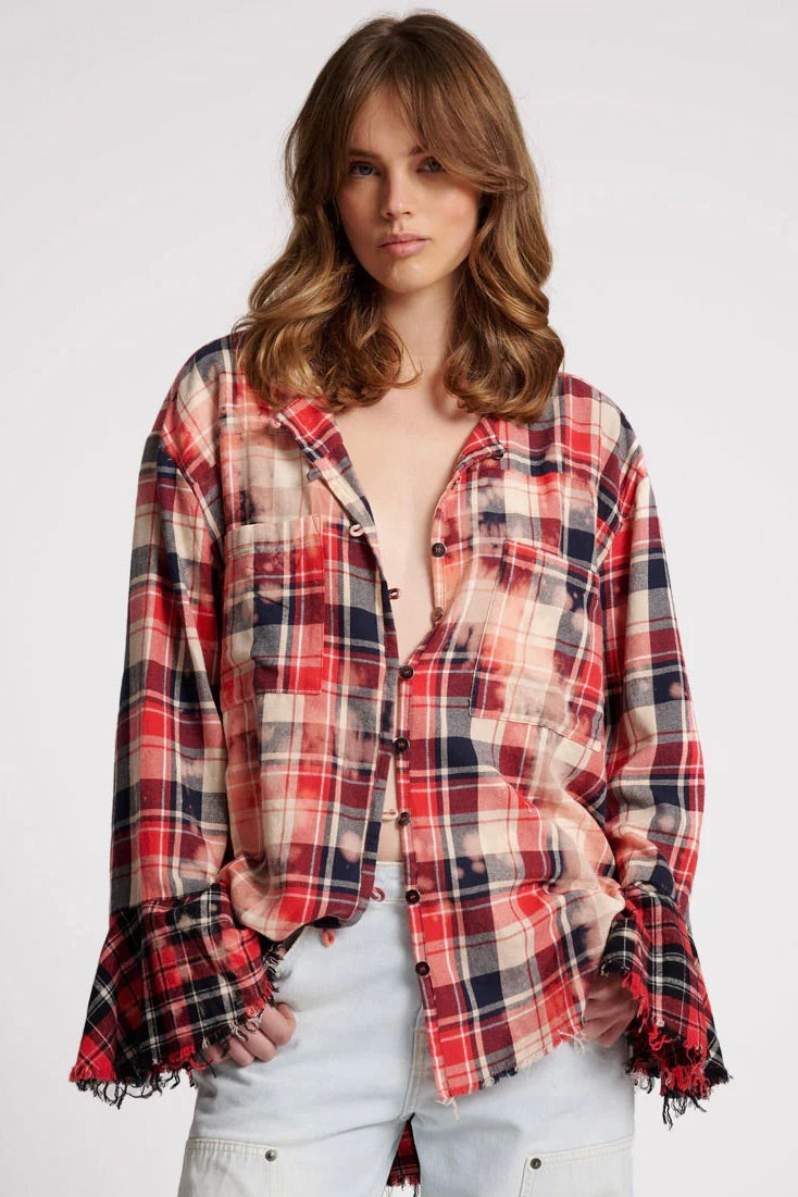 One Teaspoon: Checked Fantasie Shirt