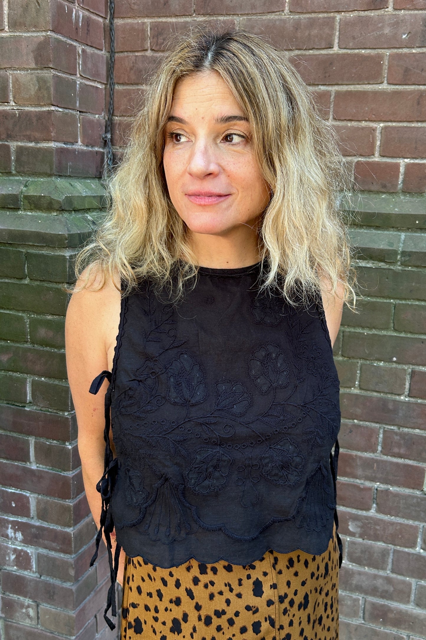 Free People: Faded Gardens Tank Black