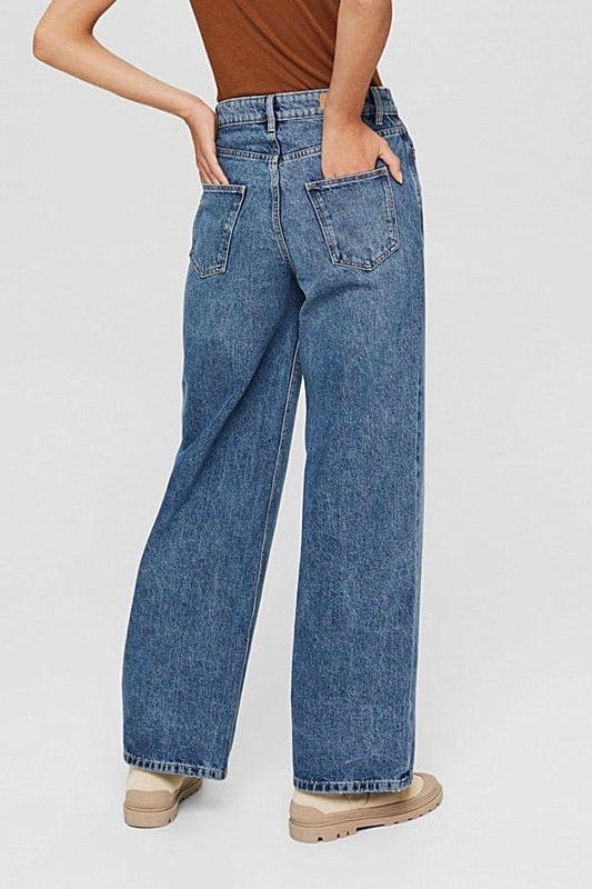 Esprit: Wide Leg Organic Cotton Jeans