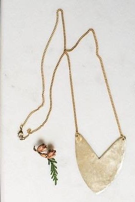 Enarmoured: Tulip Shield Necklace