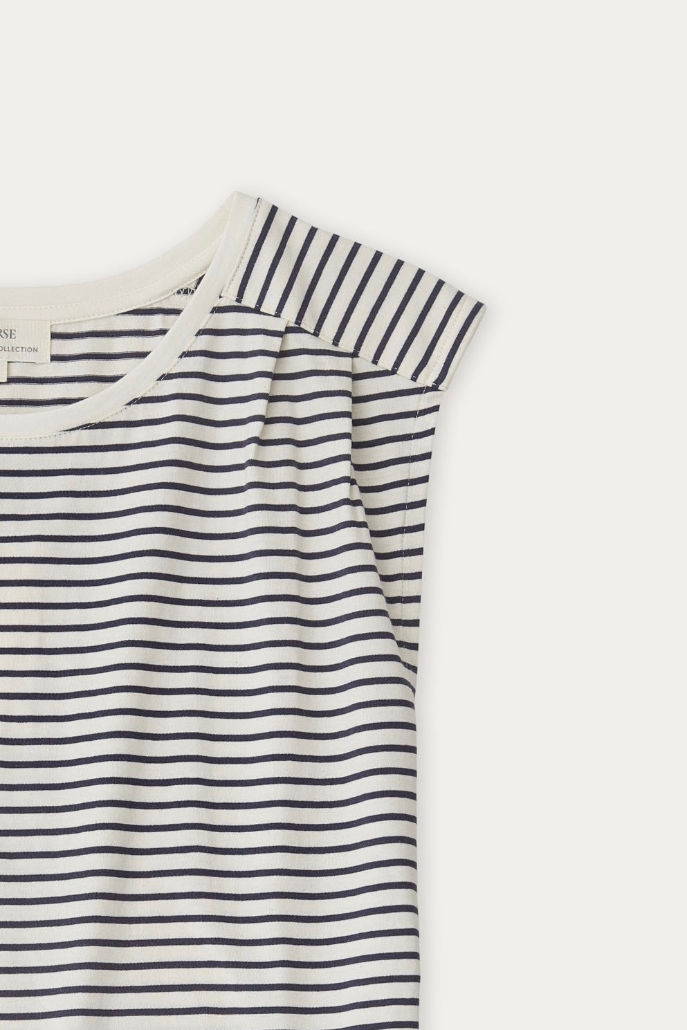 Yerse: Navy Striped T-Shirt