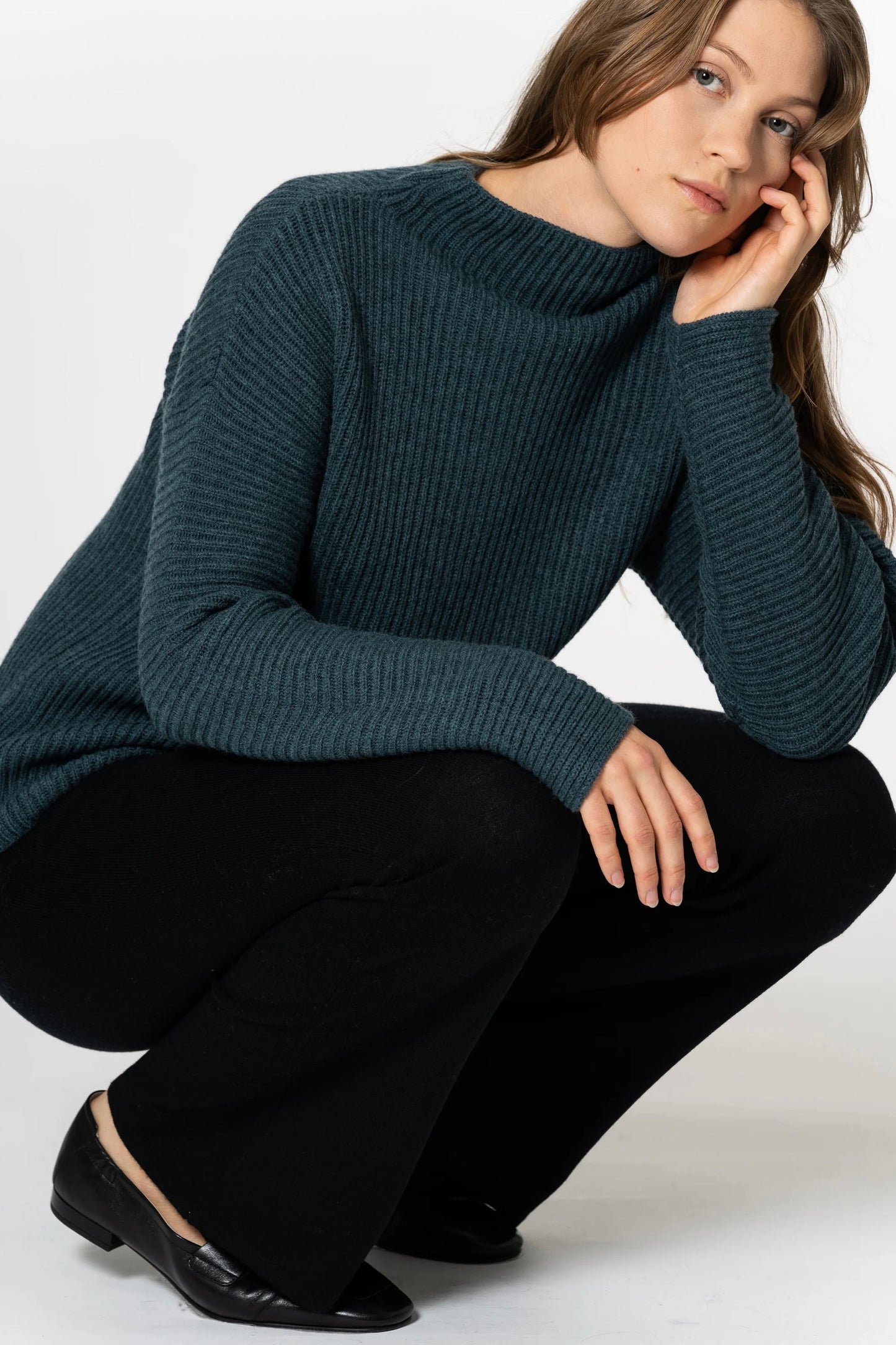 Dinadi: Merino Rib Sweater (2 Colours)