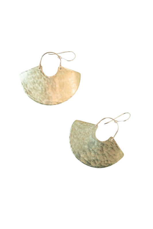 Enarmoured: Mini Goddess Shield Earring Textured