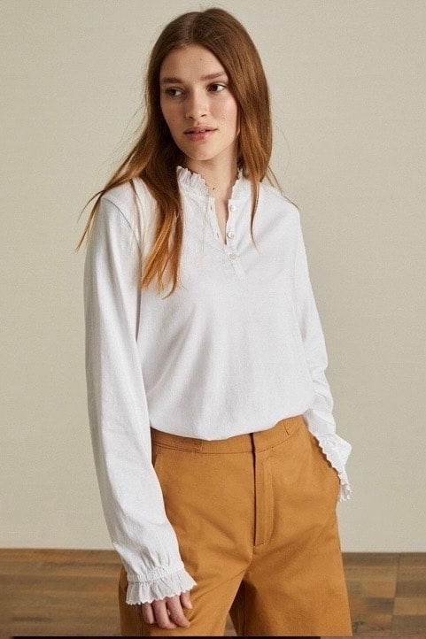 Yerse: Ruffle Shirt (2 Colours)