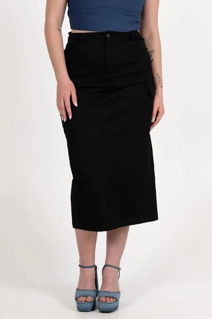 C'est Moi: Cotton Cargo Skirt