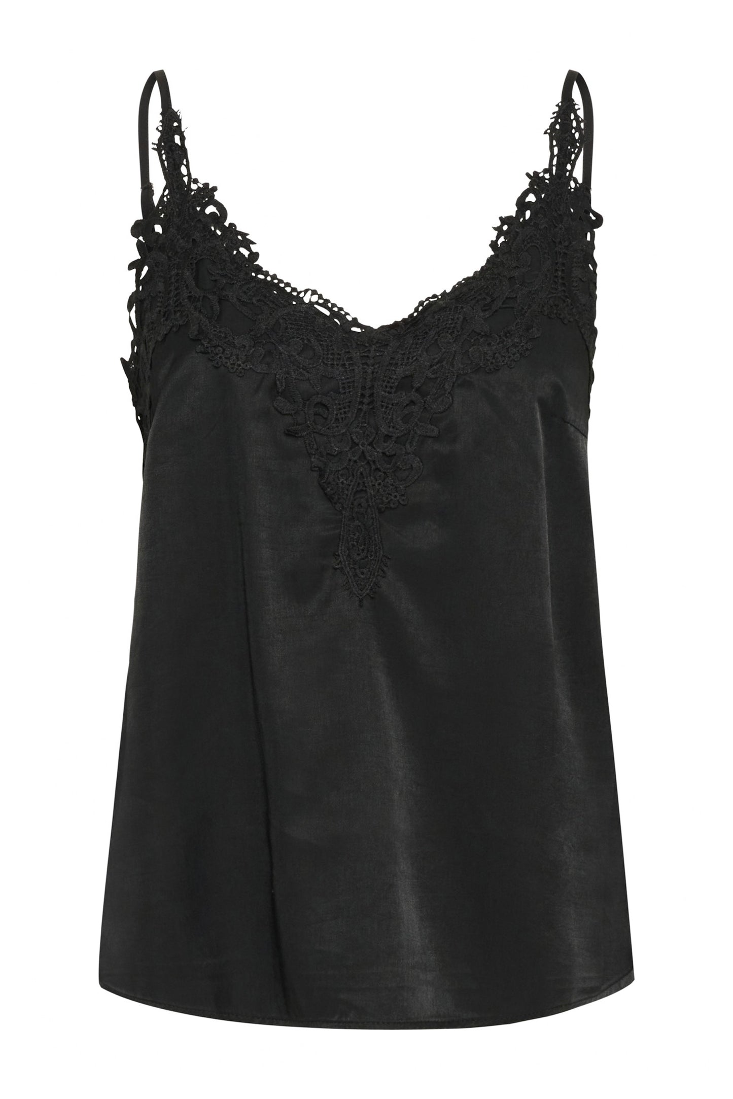 Cream: Lace Trimmed Camisole (8 Colours)