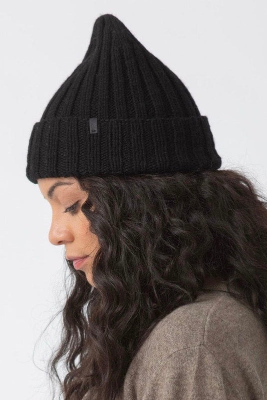 Dinadi: Merino Handknit Thick Rib Hat (8 Colours)