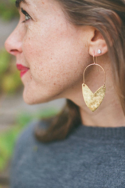 Enarmoured: Tulip Shield Earrings Mini