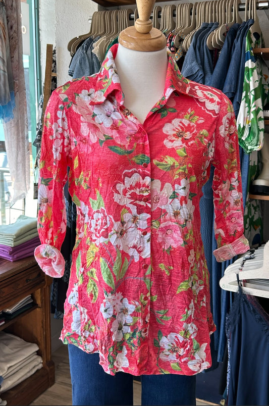 David Cline: Rose Floral Shirt