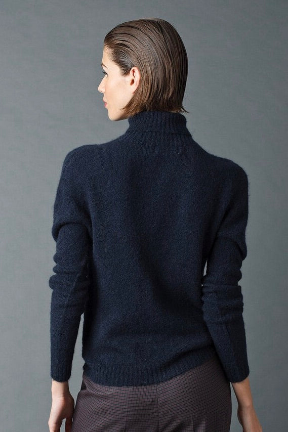 Indi & Cold: Navy Turtleneck Sweater