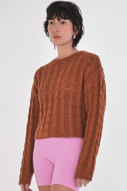 Paper Label: Ella Cable Sweater (2 Colours)