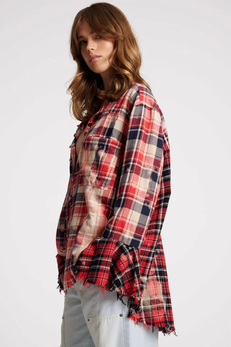 One Teaspoon: Checked Fantasie Shirt
