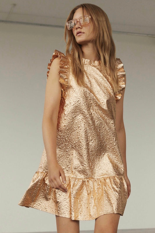 Sofie Schnoor: Rose Gold Dress