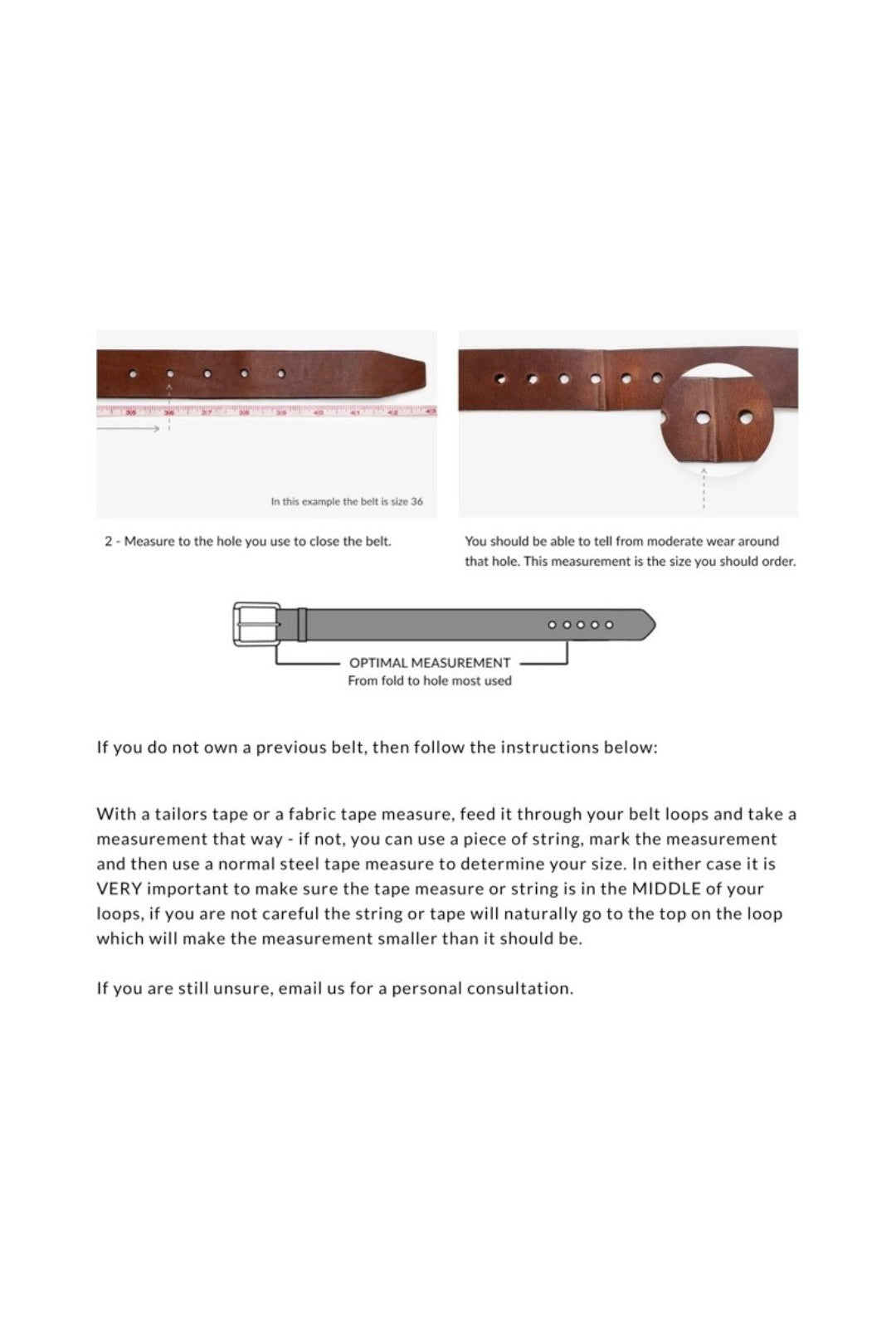 Brave Leather: Mananas Belt (3 Colours)