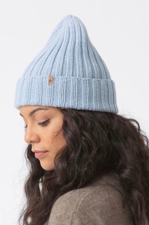 Dinadi: Merino Handknit Thick Rib Hat (8 Colours)