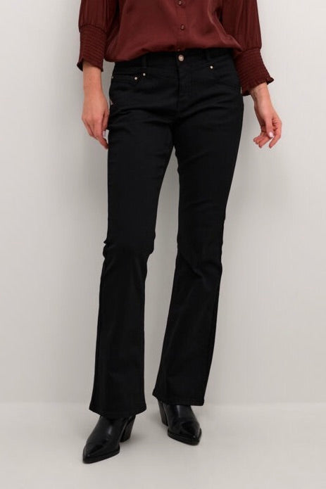 Cream: Amalie Bootcut 34" Jeans Black