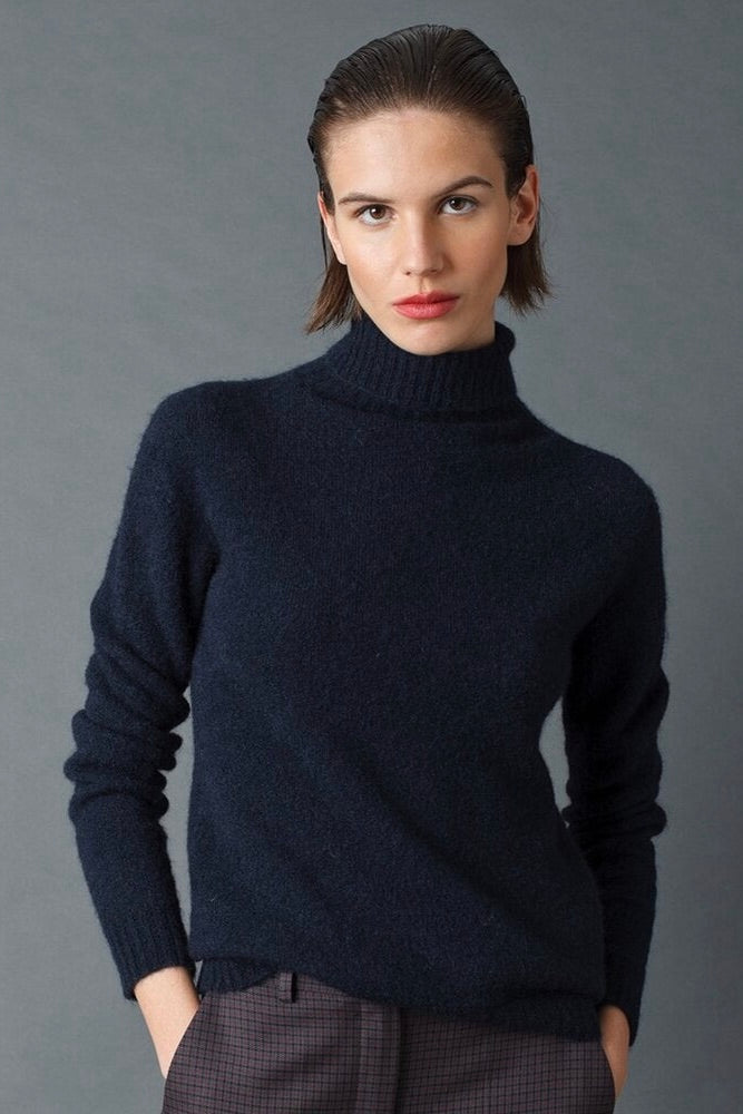 Indi & Cold: Navy Turtleneck Sweater