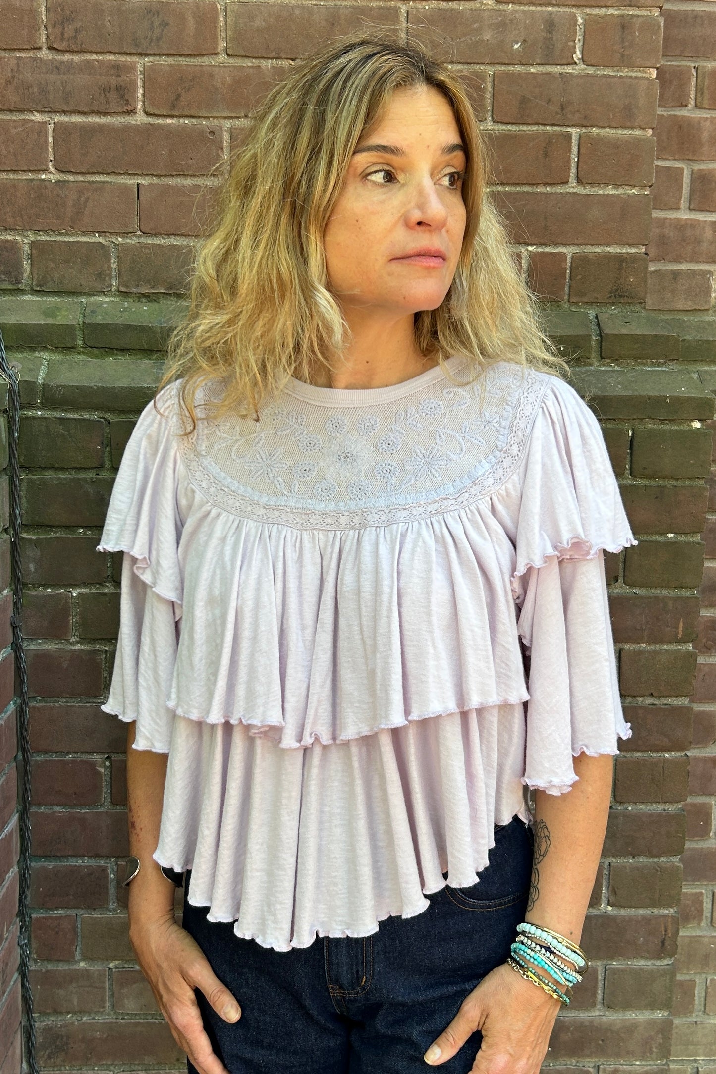 Free People: Rose Party Tee (2 Colours)