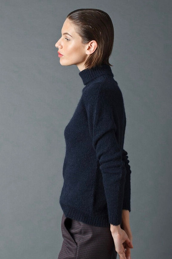 Indi & Cold: Navy Turtleneck Sweater