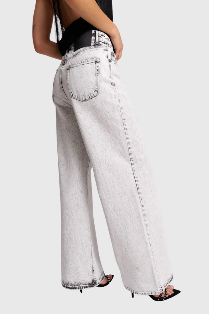 One Teaspoon: Love Machines High Waist Wide Leg Jeans