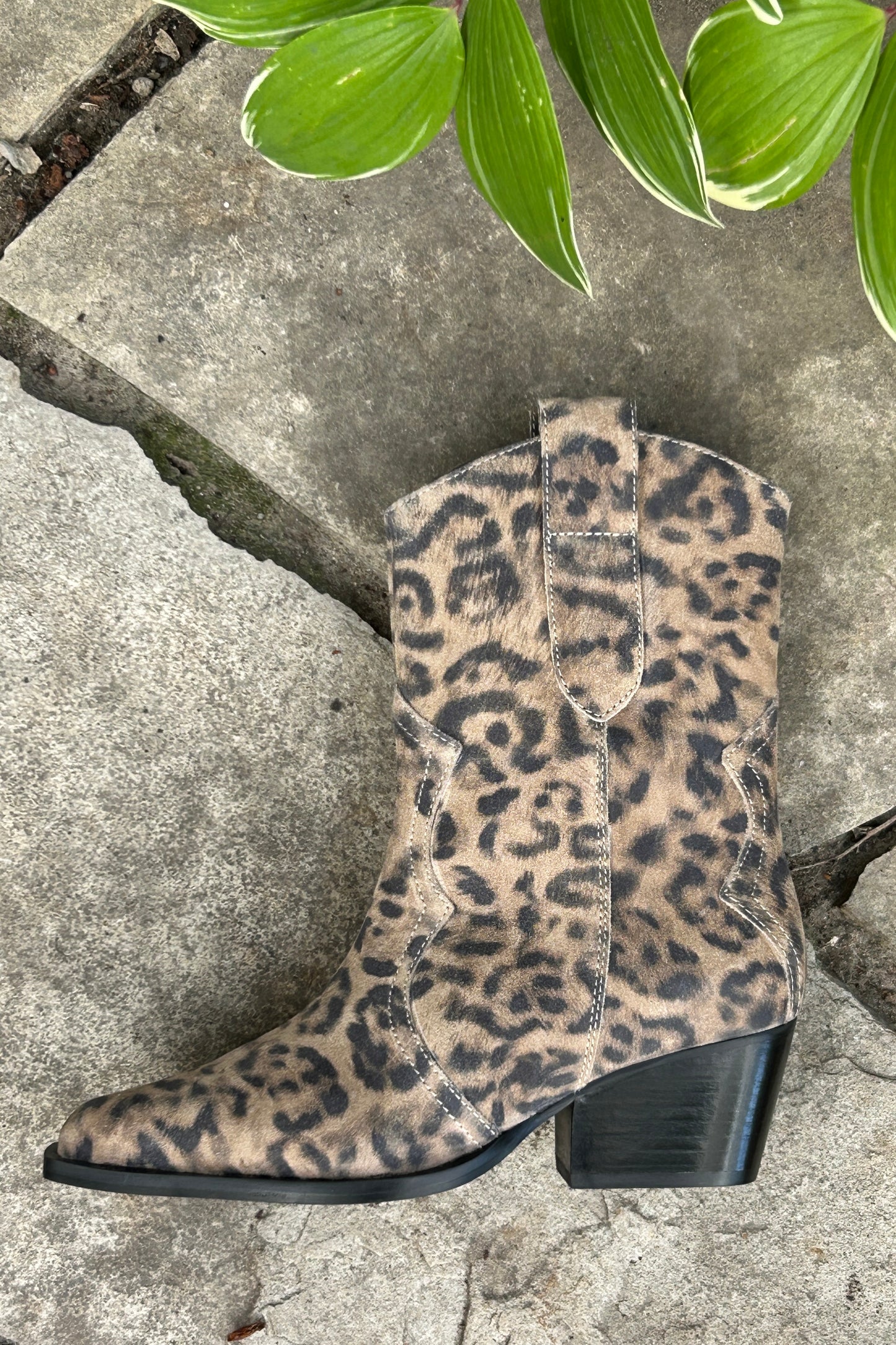 Free People: Leopard Boots
