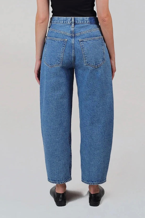 Etica Denim: Cassel High Waisted Barrel Bluestone