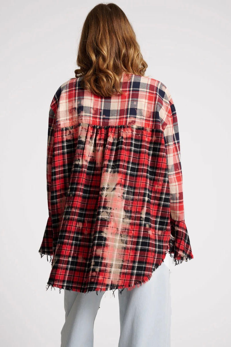 One Teaspoon: Checked Fantasie Shirt
