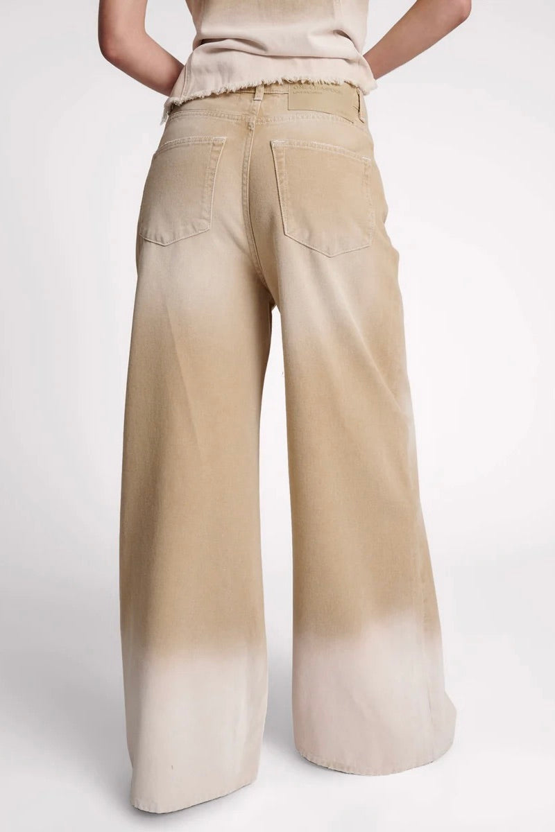 One Teaspoon: Love Machines Super Wide Leg Jeans Butterscotch