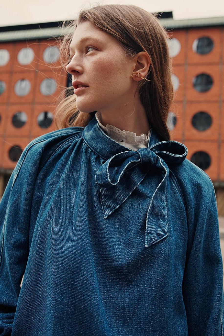 Des Petits Hauts: Lou Blouse Middle Blue