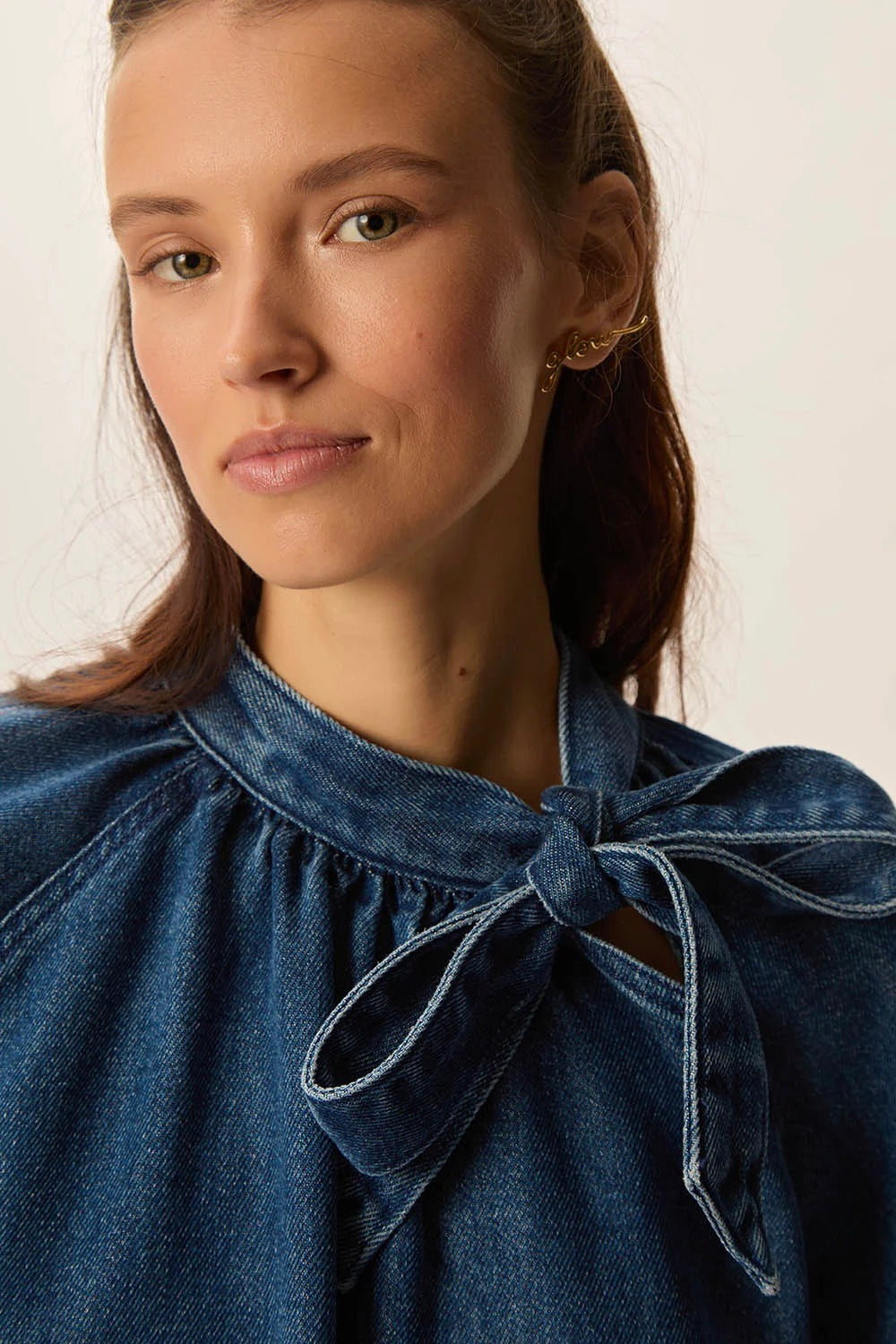 Des Petits Hauts: Lou Blouse Middle Blue