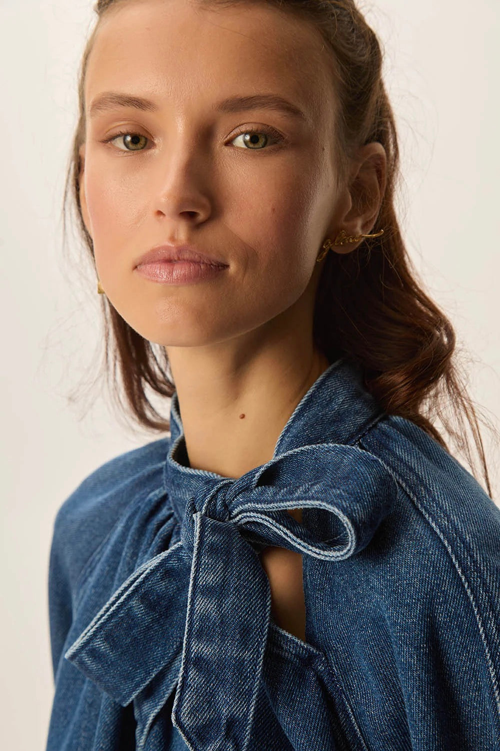 Des Petits Hauts: Lou Blouse Middle Blue