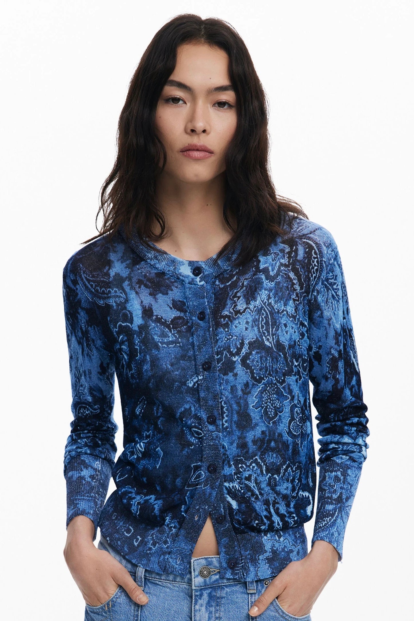 Desigual: Button Sweater