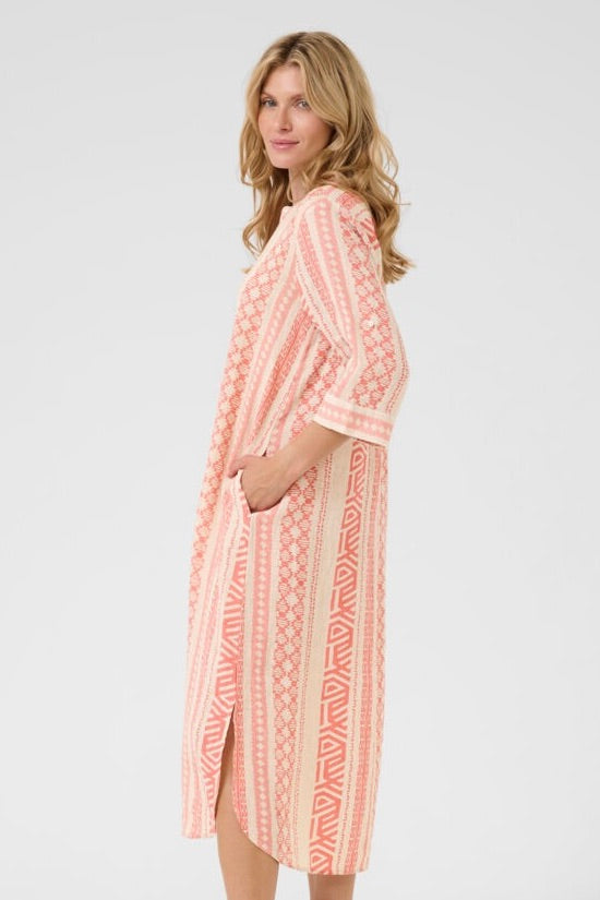 Cream: Bellis Linen Dress
