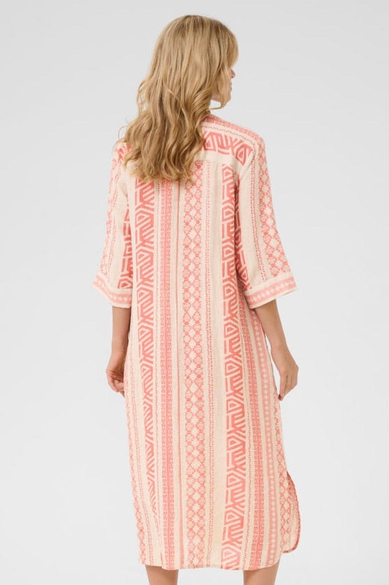Cream: Bellis Linen Dress
