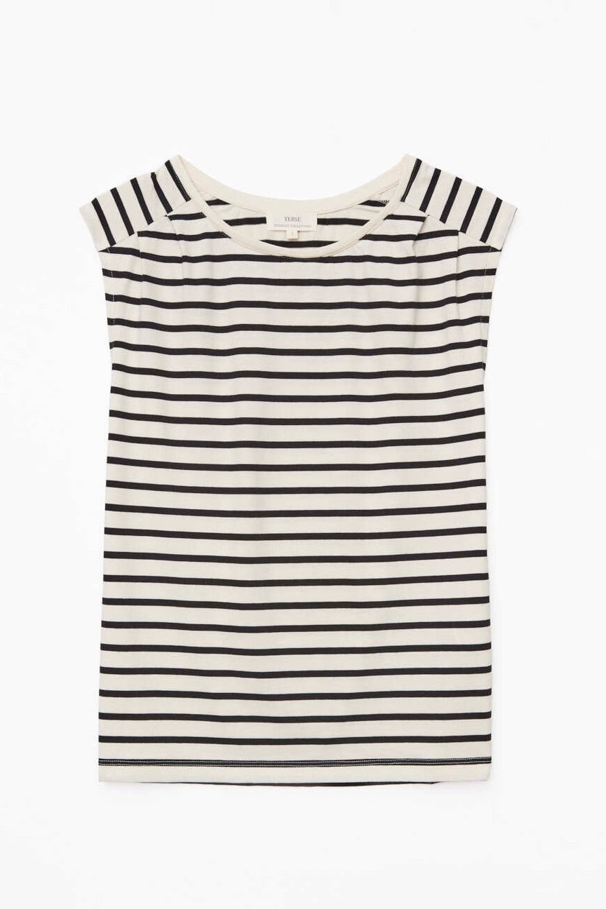 Yerse: Striped Sleeveless Tee (2 Colours)