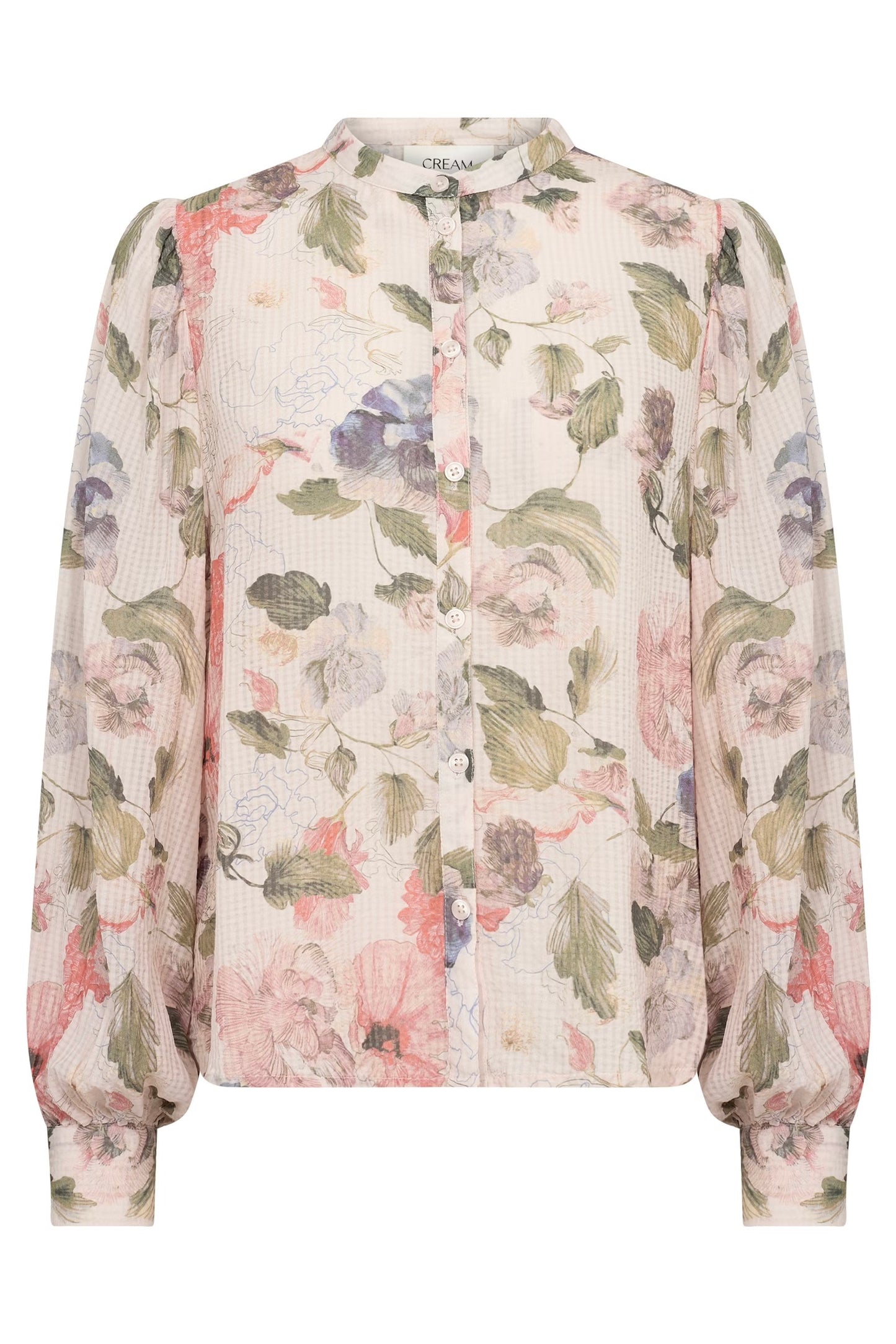 Cream: Hailey Floral Shirt