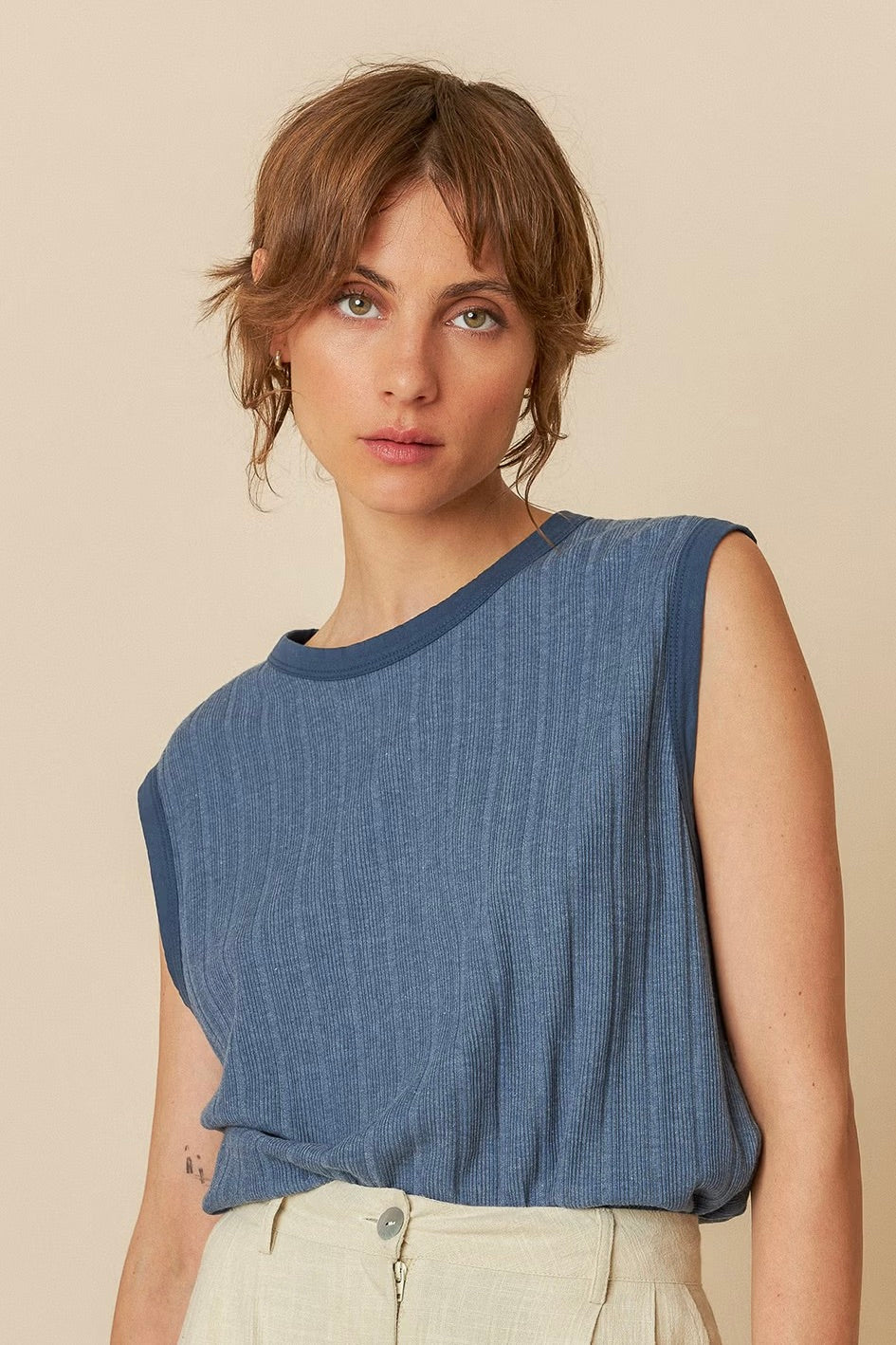 Indi & Cold: Ribbed Tee (2 Colours)