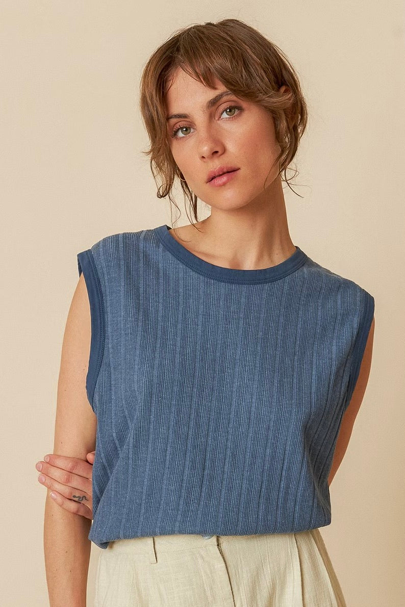 Indi & Cold: Ribbed Tee (2 Colours)