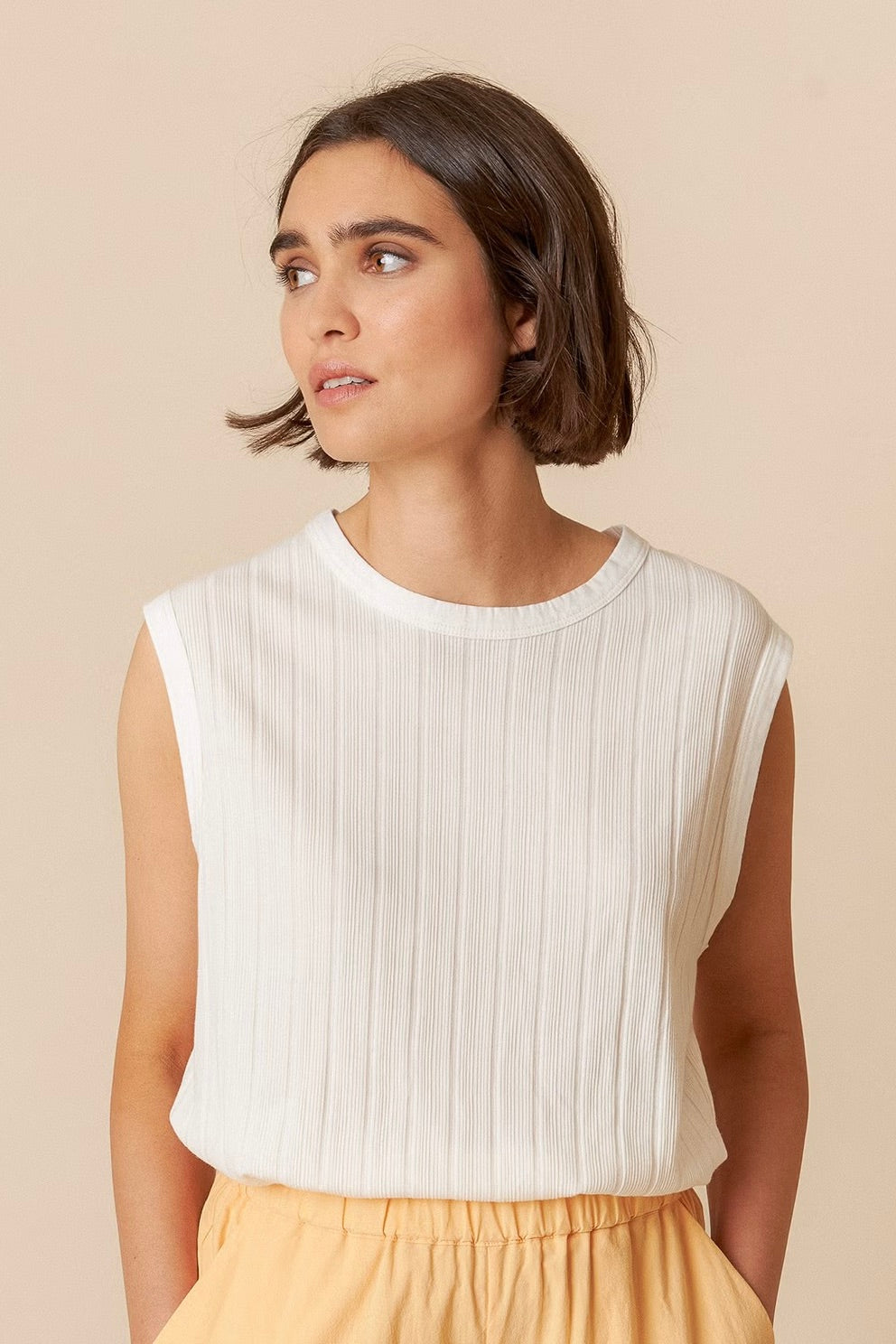 Indi & Cold: Ribbed Tee (2 Colours)