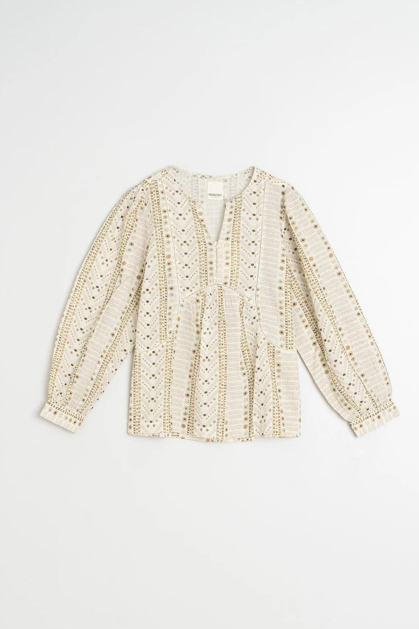 Indi & Cold: Printed Blouse