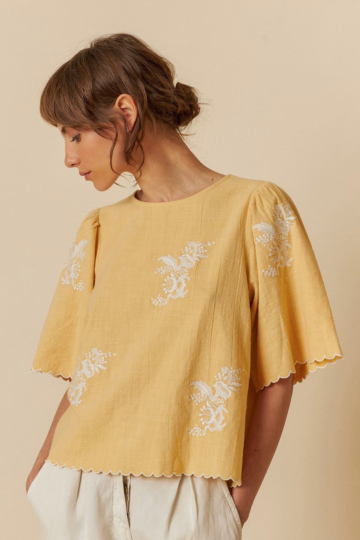 Indi & Cold: Butterfly Sleeve Blouse