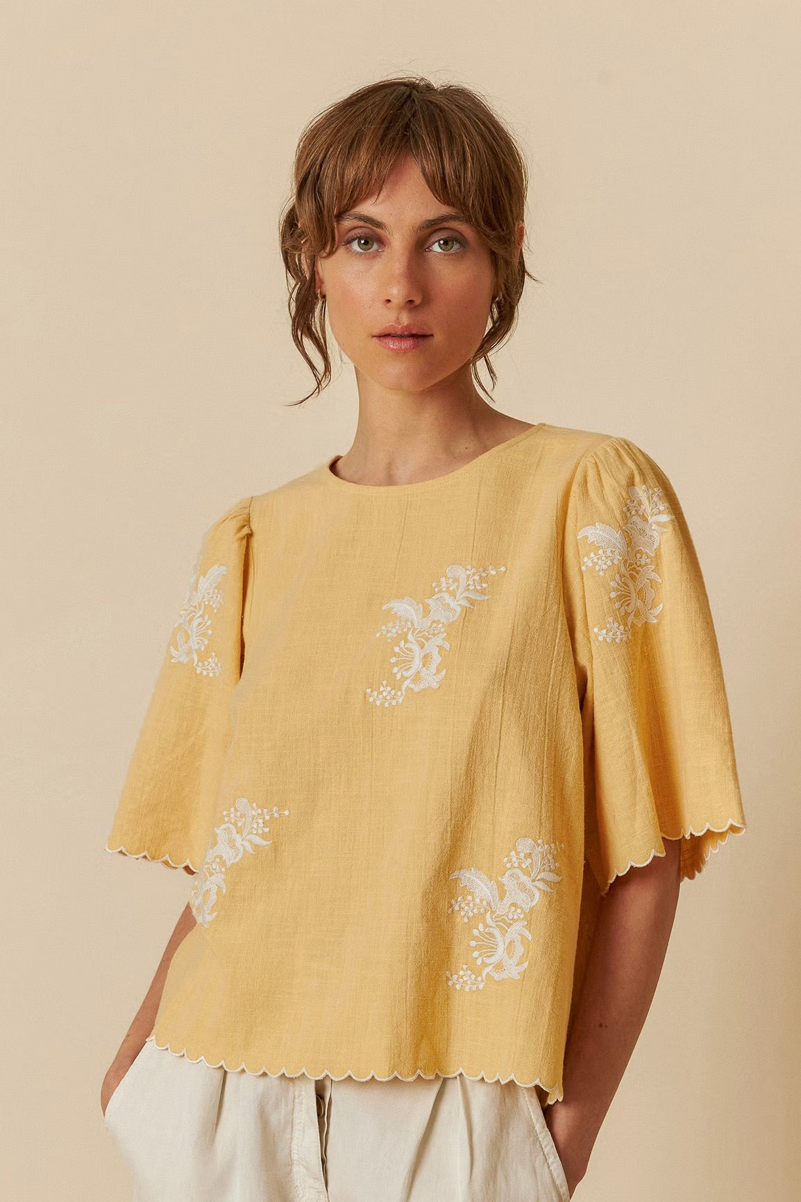 Indi & Cold: Butterfly Sleeve Blouse