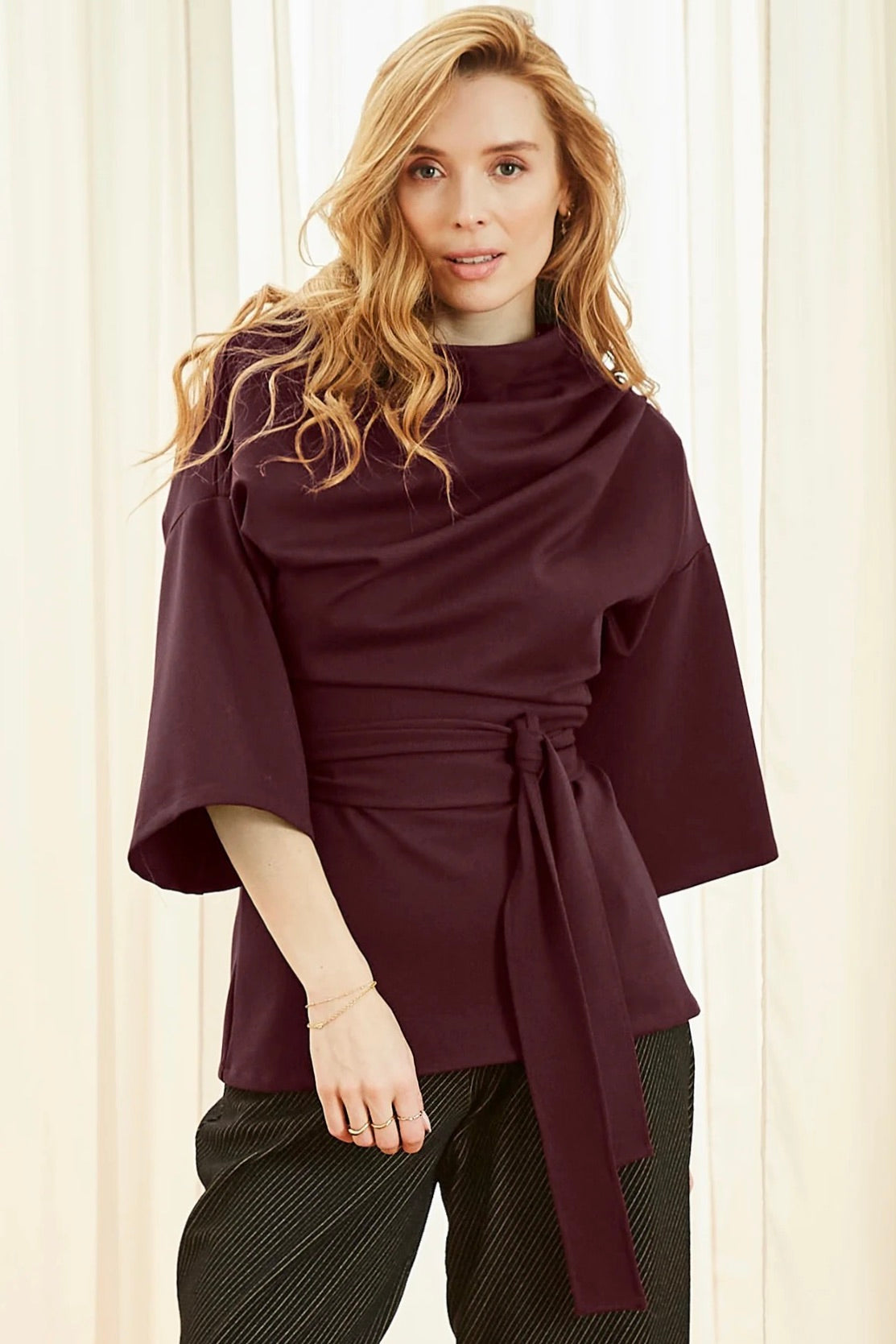 Melow par Melissa Bolduc: Zoulou Top Burgundy