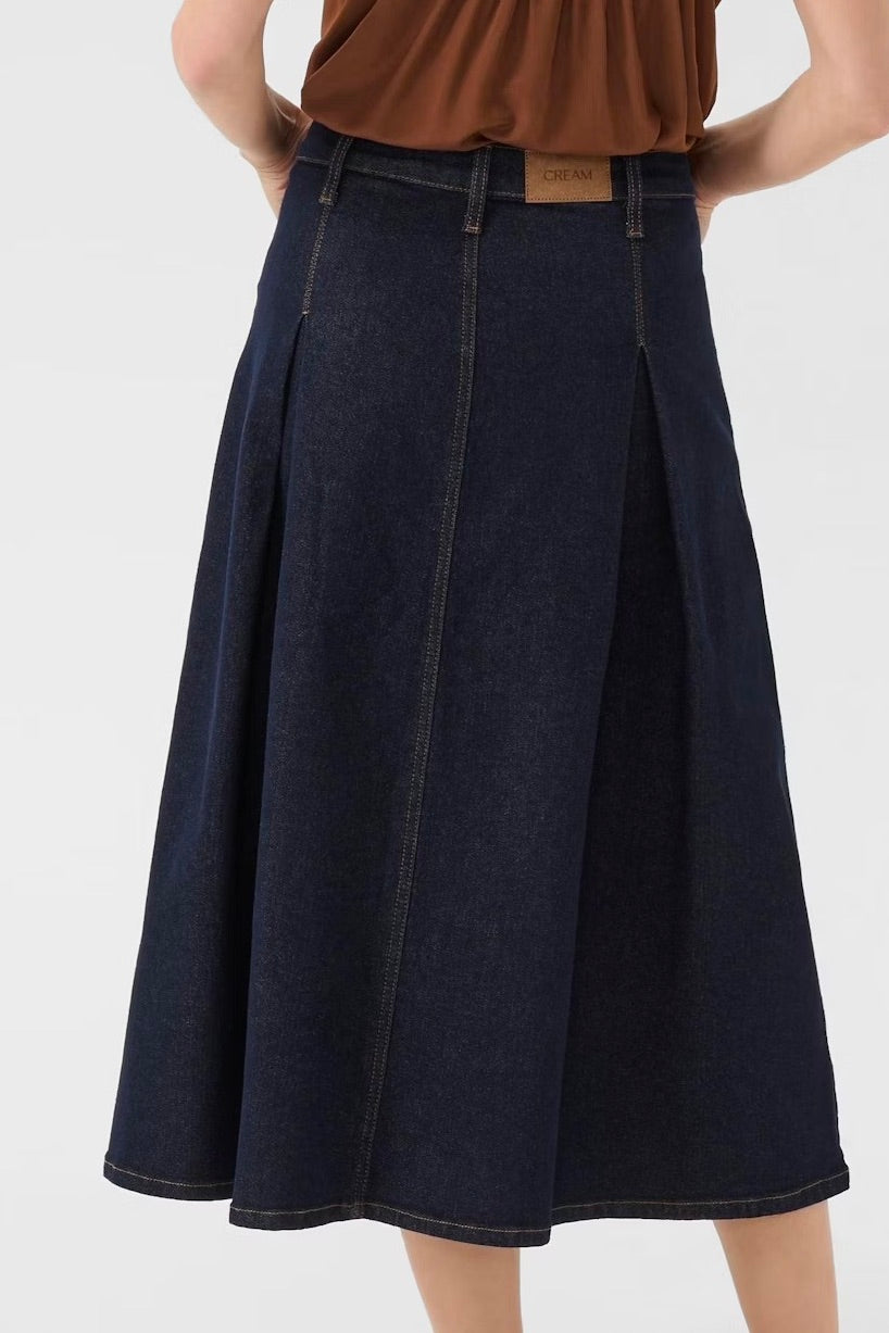 Cream: Robina Denim Skirt